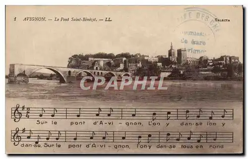 Cartes postales Avignon Le Pont Saint Benezet