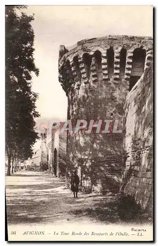 Ansichtskarte AK Avignon La Tour Ronde des Remparts de l'Oulle