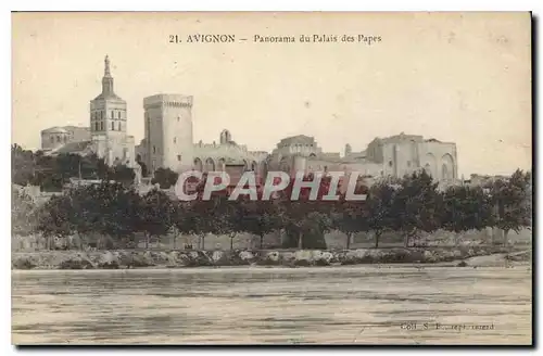 Cartes postales Avignon Panorama du Palais des Papes