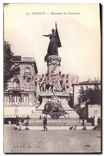 Ansichtskarte AK Avignon Monument du Centenaire Lion