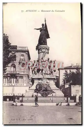 Cartes postales Avignon Monument du Centenaire Lion