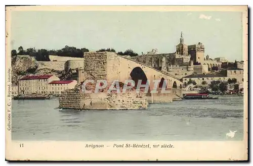 Cartes postales Avignon Pont St Benezet XII siecle