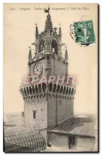 Cartes postales Avignon Clocher de Jacquemard (L'Hotel de Ville)