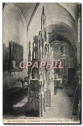Cartes postales Avignon Cathedrale (Tombeau du Pape Jean XXII)