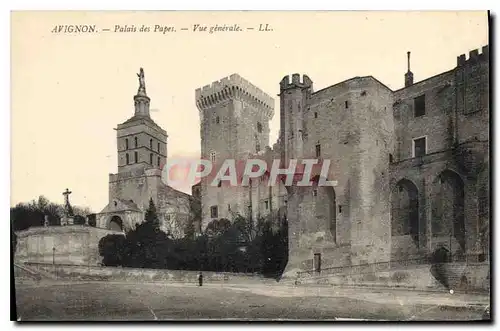 Cartes postales Avignon Palais des Papes Vue generale