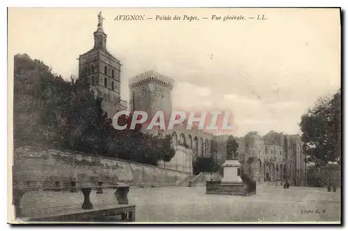 Cartes postales Avignon Palais des Papes Vue generale