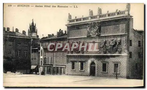 Cartes postales Avignon Ancien Hotel des Monnaies