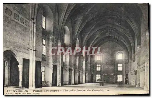 Cartes postales Avignon Palais des Papes Chapelle basse du Consistoire