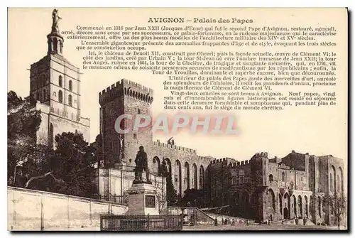 Cartes postales Avignon Palais des Papes