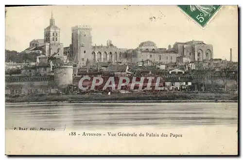 Cartes postales Avignon Vue Generale du Palais des Papes