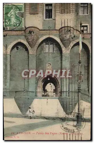 Cartes postales Avignon Palais des Papes (Entree principale)