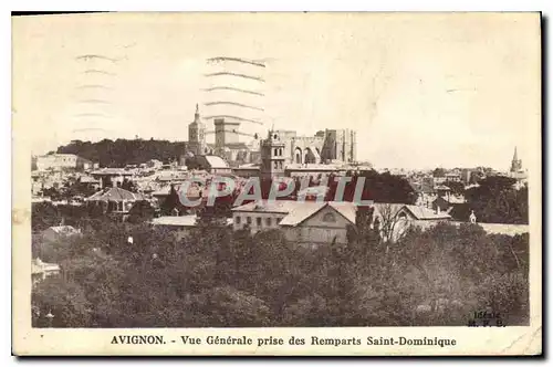 Ansichtskarte AK Avignon Vue Generale prise des Remparts Saint Dominique