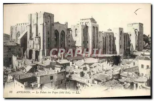 Cartes postales Avignon Les Palais des Papes (cote Est)