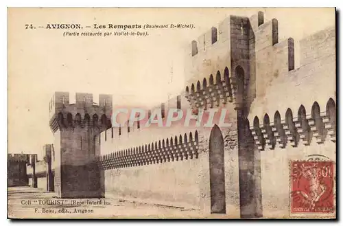Cartes postales Avignon Les Remparts (Boulevard St Michel)