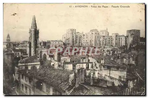 Cartes postales Avignon Palais des Papes Facade Orientale