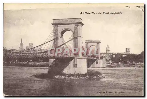 Cartes postales Avignon Le Pont suspendu