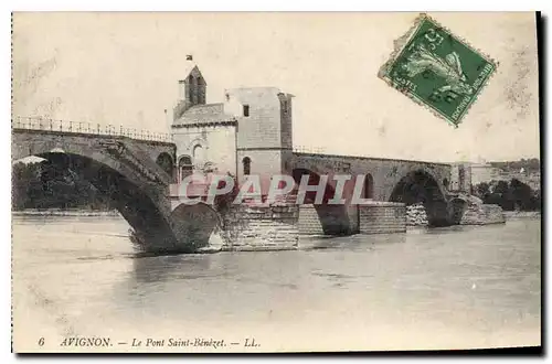 Cartes postales Avignon Le Pont Saint Benezet