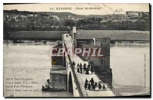 Cartes postales Avignon Pont St Benezet