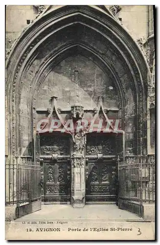 Cartes postales Avignon Porte de l'Eglise St Pierre