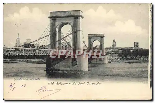 Cartes postales Avignon Le Pont suspendu