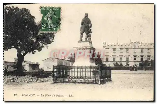 Ansichtskarte AK Avignon La Place du Palais