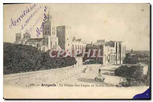 Cartes postales Avignon Le Palais des Papes et Notre Dame des Doms