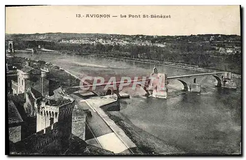 Cartes postales Avignon Pont St Benezet