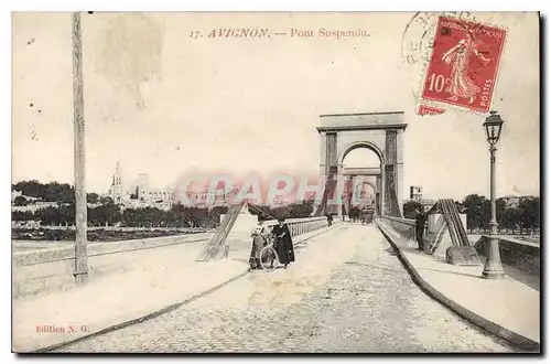 Cartes postales Avignon Pont suspendu