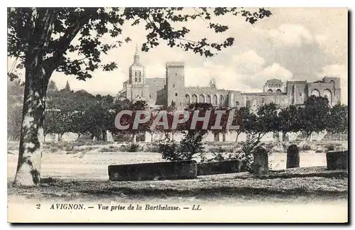 Ansichtskarte AK Avignon Vue prise de la Barthelasse