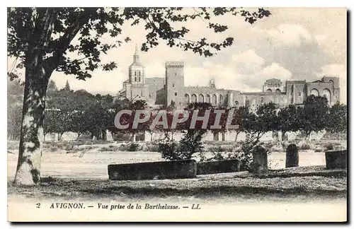 Cartes postales Avignon Vue prise de la Barthelasse