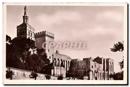 Ansichtskarte AK Avignon Le Pont Saint Benezet vu du Rocher des Doms et le Rhone