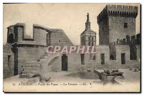 Cartes postales Avignon Palais des Papes La Terrasse
