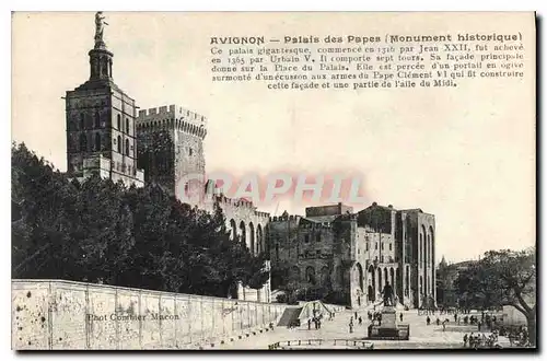 Cartes postales Avignon Palais des Papes (Monument historique)