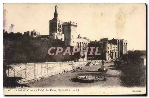 Ansichtskarte AK Avignon Palais des Papes XIV siecle