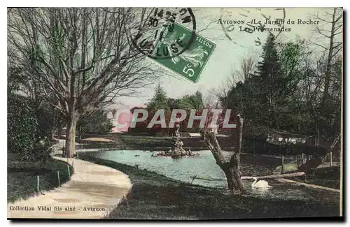 Cartes postales Avignon Le Jardin du Rocher Les Promenades