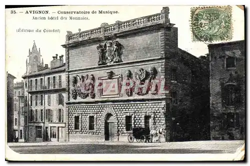 Cartes postales Avignon Conservatoire de Musique Ancien hotel des Monnaies