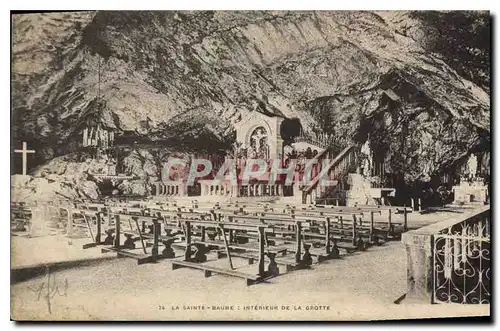 Cartes postales La Sainte Baume Interieur de la Grotte