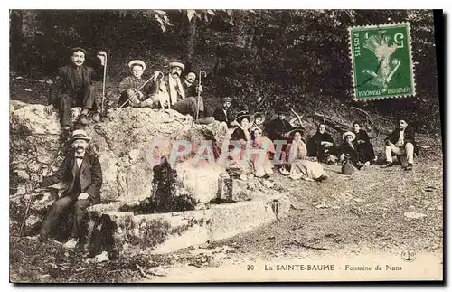 Cartes postales La Sainte Baume Fontaine de Nans