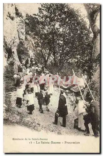 Cartes postales La Sainte Baume Procession