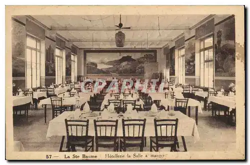 Cartes postales La Ste Baume Hotellerie la Salle a manger