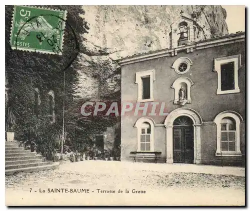 Ansichtskarte AK La Sainte Baume Terrasse de la Grotte