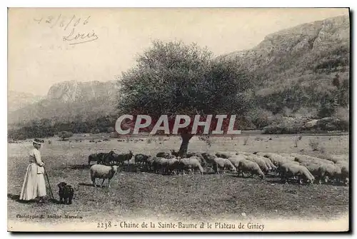 Ansichtskarte AK Chaine de la La Sainte Baume et le Plateau du Plan de Giniez