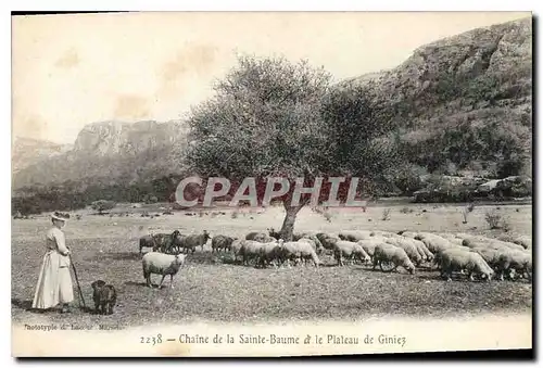 Cartes postales Chaine de la La Sainte Baume et le Plateau du Plan de Giniez