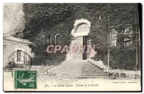 Cartes postales La Sainte Baume Entree de la Grotte