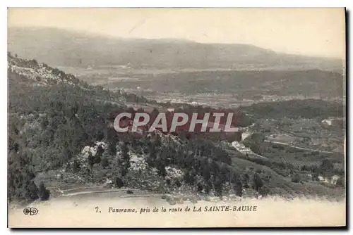 Cartes postales Panorama pris de la route de la La Sainte Baume