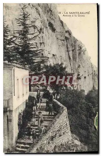 Ansichtskarte AK La Sainte Baume Arrivee a la Grotte