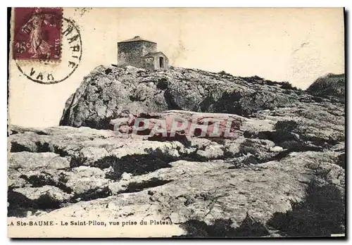 Cartes postales La Sainte Baume Le Saint Pilon vue prise du Plateau