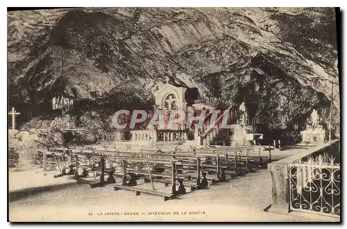 Cartes postales La Sainte Baume Interieur de la Grotte