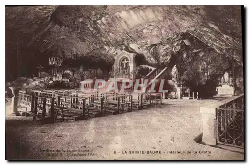 Cartes postales La Sainte Baume Interieur de la Grotte