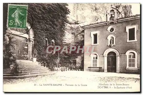 Ansichtskarte AK La Sainte Baume Terrasse de la Grotte